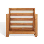 Poltrona Curacao Club per interni/esterni - CPT1009 - Teak Brasiliano Naturale/Beige - Safavieh Couture