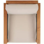 Poltrona Curacao Club per interni/esterni - CPT1009 - Teak Brasiliano Naturale/Beige - Safavieh Couture
