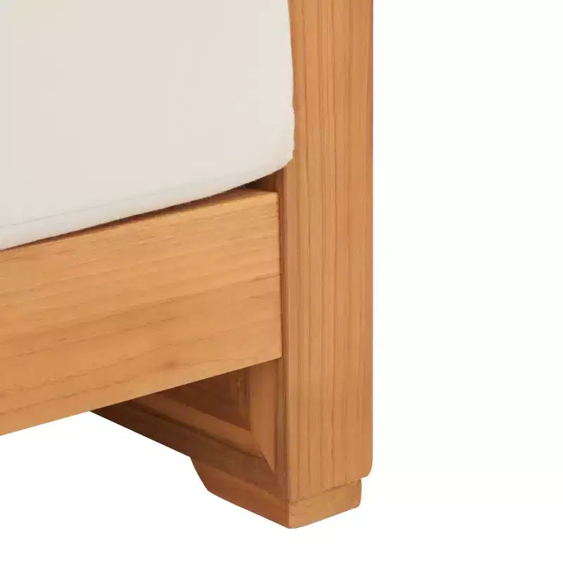 Poltrona Curacao Club per interni/esterni - CPT1009 - Teak Brasiliano Naturale/Beige - Safavieh Couture