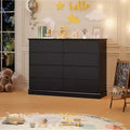 CuisinSmart 8 Drawer Dressers for Bedroom, Chest of Drawers with Deep Drawers, Horizontal Wooden Dresser for Living Room, Hallway, Kids Room