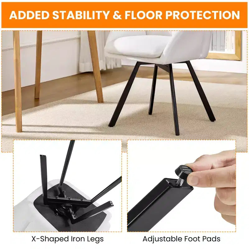 Yaheetech Set di 2 Poltrone a Forma di Fiore con Cuscino Rimovibile per Camera da Letto, Soggiorno, Ufficio in Casa