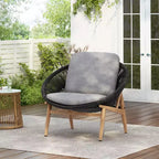Christopher Knight Home Cecil Bohemian Outdoor Papasan Style Wicker Lounge Chair with Cushions