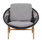 Christopher Knight Home Cecil Bohemian Outdoor Papasan Style Wicker Lounge Chair with Cushions