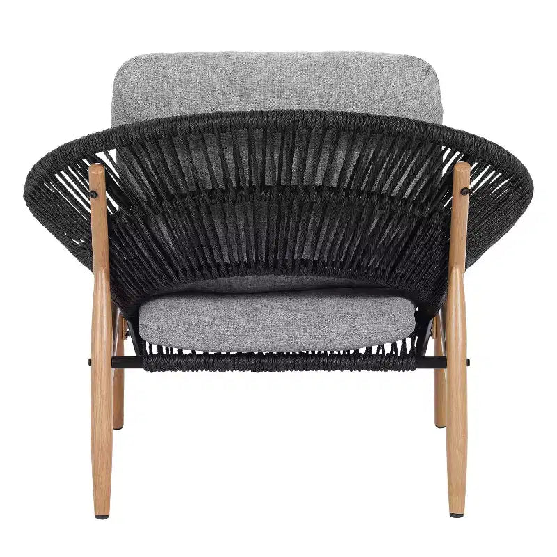 Christopher Knight Home Cecil Bohemian Outdoor Papasan Style Wicker Lounge Chair with Cushions