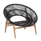 Christopher Knight Home Cecil Bohemian Outdoor Papasan Style Wicker Lounge Chair with Cushions