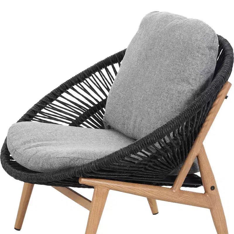 Christopher Knight Home Cecil Bohemian Outdoor Papasan Style Wicker Lounge Chair with Cushions