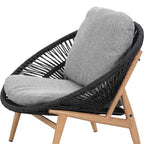 Christopher Knight Home Cecil Bohemian Outdoor Papasan Style Wicker Lounge Chair with Cushions