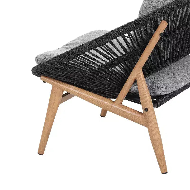 Christopher Knight Home Cecil Bohemian Outdoor Papasan Style Wicker Lounge Chair with Cushions