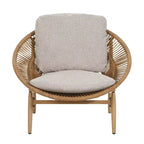 Christopher Knight Home Cecil Bohemian Outdoor Papasan Style Wicker Lounge Chair with Cushions