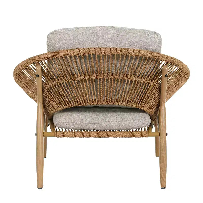 Christopher Knight Home Cecil Bohemian Outdoor Papasan Style Wicker Lounge Chair with Cushions