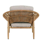 Christopher Knight Home Cecil Bohemian Outdoor Papasan Style Wicker Lounge Chair with Cushions