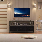 55 Inch TV Stand for Living Room, TV Stand with 3 Drawers, Compact Entertainment Center with Storage Solutions