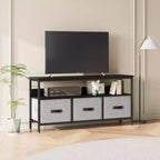 55 Inch TV Stand for Living Room, TV Stand with 3 Drawers, Compact Entertainment Center with Storage Solutions