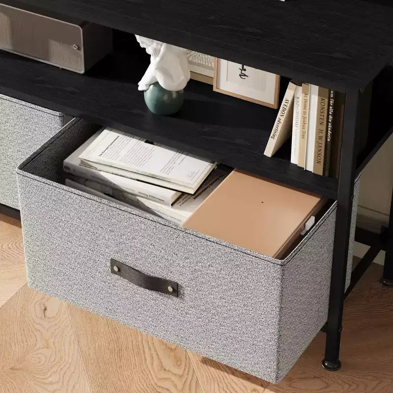 55 Inch TV Stand for Living Room, TV Stand with 3 Drawers, Compact Entertainment Center with Storage Solutions