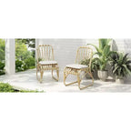 Okak Boho PE Wicker Patio Accent Chairs Upholstered Dining Chairs,Set of 2,Outdoor Rattan Chairs for Backyard,Garden&Patio,,400lbs Max