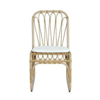 Okak Boho PE Wicker Patio Accent Chairs Upholstered Dining Chairs,Set of 2,Outdoor Rattan Chairs for Backyard,Garden&Patio,,400lbs Max