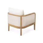 Okak Boho Poltrone da esterno imbottite, set da 1/2, sedie da conversazione in acacia per patio, veranda, giardino e cortile, capacità massima 180 kg