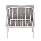 Okak Sedie da patio minimaliste Accent Sedie club in plastica resistenti ai raggi UV, set da 1/2, seduta impermeabile con cuscino spesso per il cortile, 180 kg di portata massima