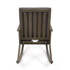 Christopher Knight Home Ridgewood Outdoor Acacia Wood Rocking Chair with Cushion