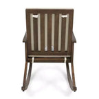 Christopher Knight Home Ridgewood Outdoor Acacia Wood Rocking Chair with Cushion