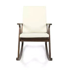 Christopher Knight Home Ridgewood Outdoor Acacia Wood Rocking Chair with Cushion