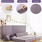 Dyonery modular combination sofa, DIY creative modular game sofa, convertible foam game pad creative game room floor furniture, purple