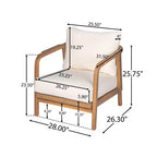 Okak 16 Sedia da esterno Boho Accent in acacia con schienale intrecciato, set da 1/2, poltrona lounge da patio per veranda, giardino, cortile, portata max 180 kg