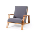 Okak Boho Ardirondack Chair Patio Accent Chairs,Set of 1,Outdoor Acacia Conversation seat for Porch,Garden&Backyard,400lbs Max