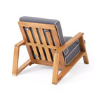 Okak Boho Ardirondack Chair Patio Accent Chairs,Set of 1,Outdoor Acacia Conversation seat for Porch,Garden&Backyard,400lbs Max