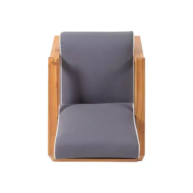 Okak Boho Ardirondack Chair Patio Accent Chairs,Set of 1,Outdoor Acacia Conversation seat for Porch,Garden&Backyard,400lbs Max