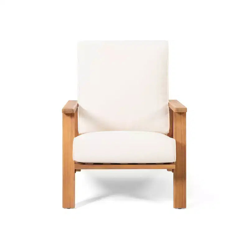 Okak Boho Ardirondack Chair Patio Accent Chairs,Set of 1,Outdoor Acacia Conversation seat for Porch,Garden&Backyard,400lbs Max