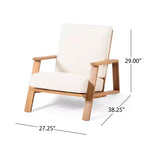 Okak Boho Ardirondack Chair Patio Accent Chairs,Set of 1,Outdoor Acacia Conversation seat for Porch,Garden&Backyard,400lbs Max