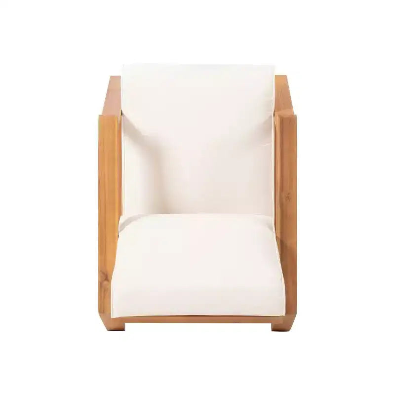 Okak Boho Ardirondack Chair Patio Accent Chairs,Set of 1,Outdoor Acacia Conversation seat for Porch,Garden&Backyard,400lbs Max