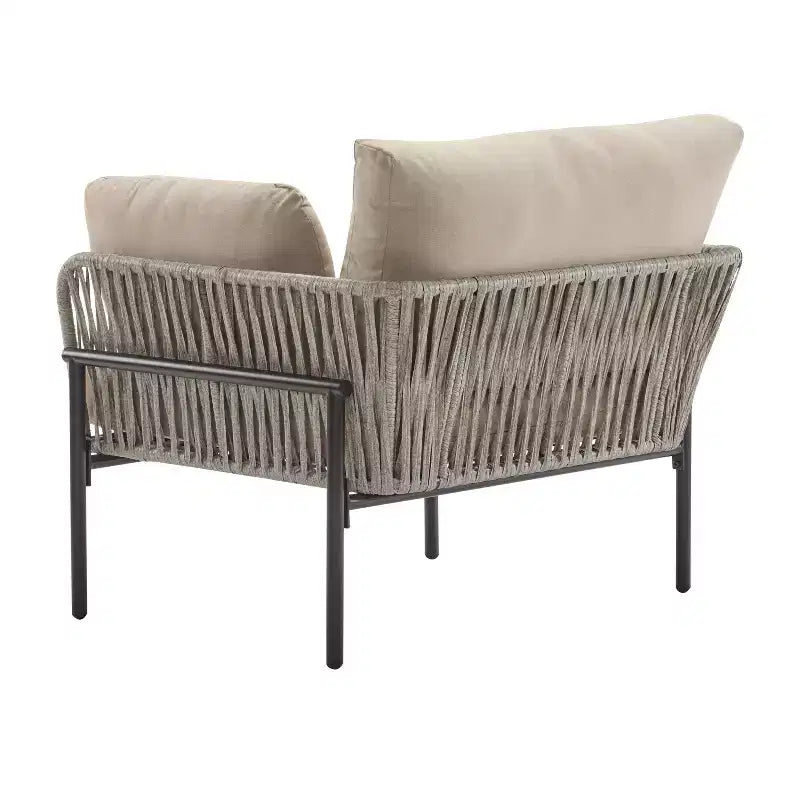 Okak 36W x 17H Modern Patio Accent Chairs Wide Armchairs with 2 Extra Pillows,Set of 1/2,Outdoor Club Chairs for Porch,Garden&Backyard