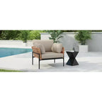 Okak 36W x 17H Modern Patio Accent Chairs Wide Armchairs with 2 Extra Pillows,Set of 1/2,Outdoor Club Chairs for Porch,Garden&Backyard