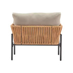 Okak 36W x 17H Modern Patio Accent Chairs Wide Armchairs with 2 Extra Pillows,Set of 1/2,Outdoor Club Chairs for Porch,Garden&Backyard