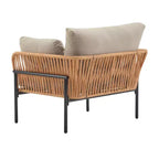 Okak 36W x 17H Modern Patio Accent Chairs Wide Armchairs with 2 Extra Pillows,Set of 1/2,Outdoor Club Chairs for Porch,Garden&Backyard