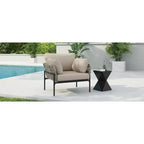 Okak 36W x 17H Modern Patio Accent Chairs Wide Armchairs with 2 Extra Pillows,Set of 1/2,Outdoor Club Chairs for Porch,Garden&Backyard