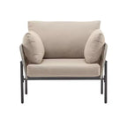 Okak 36W x 17H Modern Patio Accent Chairs Wide Armchairs with 2 Extra Pillows,Set of 1/2,Outdoor Club Chairs for Porch,Garden&Backyard