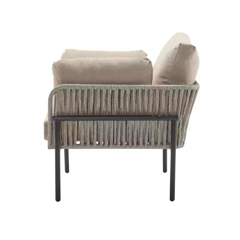 Okak 36W x 17H Modern Patio Accent Chairs Wide Armchairs with 2 Extra Pillows,Set of 1/2,Outdoor Club Chairs for Porch,Garden&Backyard