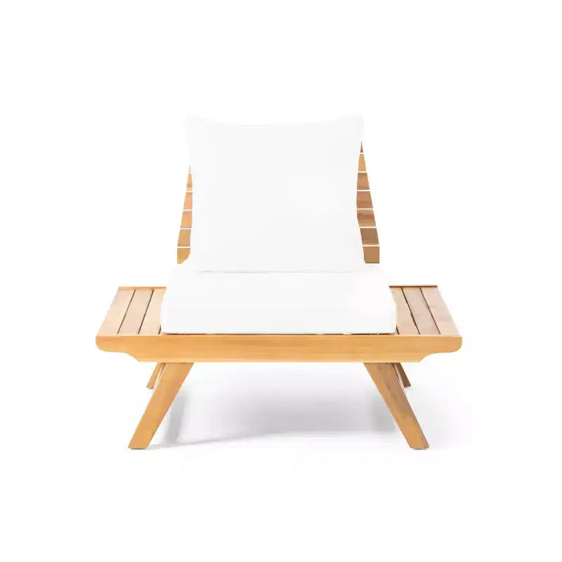 Okak Boho Patio Armless Club Chair Upholstered Accent Chair,A-Shaped Poolside Chairs for Garden,Porch&Backyard,Rustic Patio Furniture