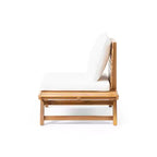 Okak Boho Patio Armless Club Chair Upholstered Accent Chair,A-Shaped Poolside Chairs for Garden,Porch&Backyard,Rustic Patio Furniture