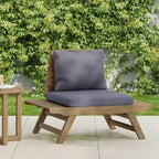 Okak Boho Patio Armless Club Chair Upholstered Accent Chair,A-Shaped Poolside Chairs for Garden,Porch&Backyard,Rustic Patio Furniture