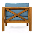 Christopher Knight Home Maribel Transitional Outdoor Acacia Wood Club Chair with Cushions (Set of 2)