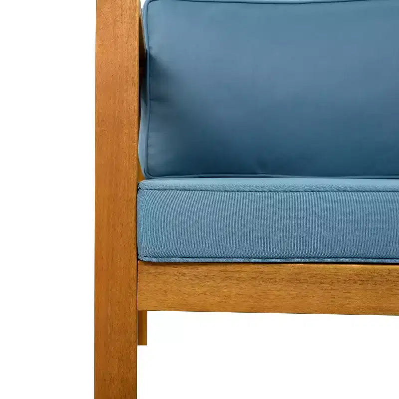 Christopher Knight Home Maribel Transitional Outdoor Acacia Wood Club Chair with Cushions (Set of 2)