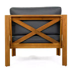 Christopher Knight Home Maribel Transitional Outdoor Acacia Wood Club Chair with Cushions (Set of 2)