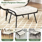 Costway Set di 2 Ceste da Salotto in Vimini da Giardino con Cuscini Morbidi, Poltrona a Uovo Oversize