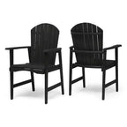 Sedia pieghevole Adirondack da patio Okak Oversized, set da 2, sedia da pranzo e sedia accentata in acacia premium per giardino e cortile, sedia a sdraio da esterno