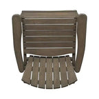 Sedia pieghevole Adirondack da patio Okak Oversized, set da 2, sedia da pranzo e sedia accentata in acacia premium per giardino e cortile, sedia a sdraio da esterno