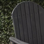 Sedia pieghevole Adirondack da patio Okak Oversized, set da 2, sedia da pranzo e sedia accentata in acacia premium per giardino e cortile, sedia a sdraio da esterno
